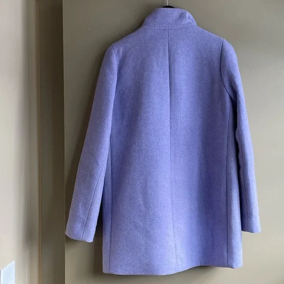 J. Crew Factory Cocoon Hyacinth Lilac Coat: Size 6 - Picture 4 of 7